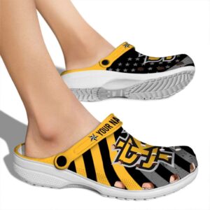 customized kennesaw state owls star spangled graphic clog fashion forward