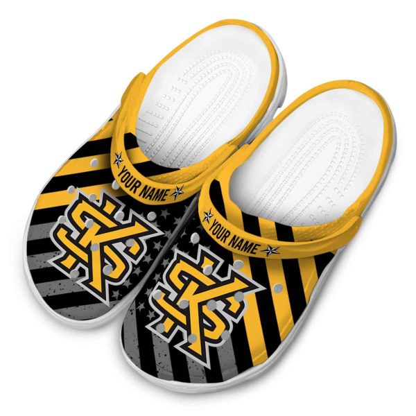 customized kennesaw state owls star spangled graphic clog latest model