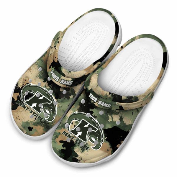 customized kent state golden flashes camouflage craze clog latest model