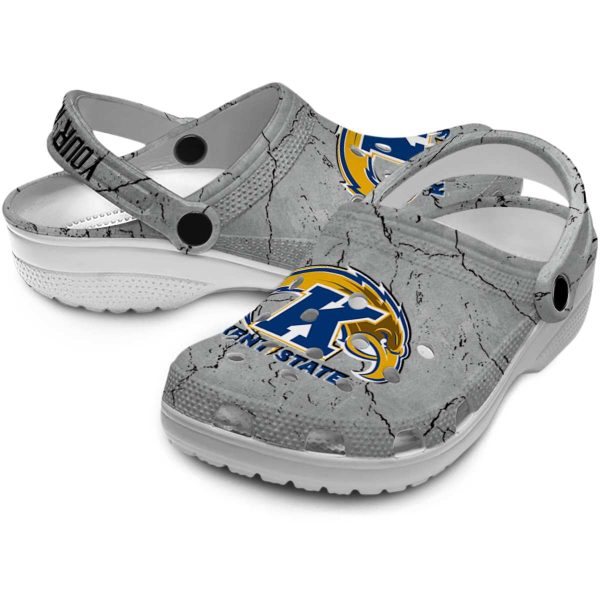 customized kent state golden flashes cracked texture clog high quality