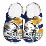 customized kent state golden flashes football helmet clog best selling