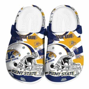 customized kent state golden flashes football helmet clog best selling
