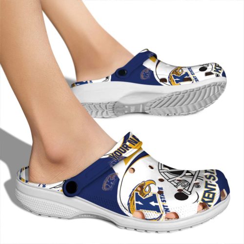 customized kent state golden flashes football helmet clog fashion forward