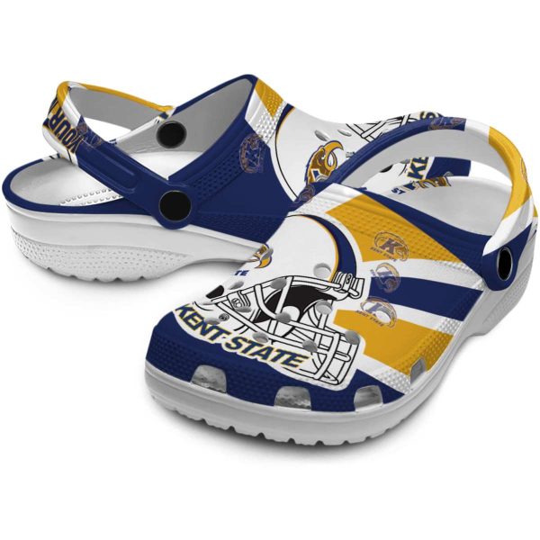 customized kent state golden flashes football helmet clog high quality