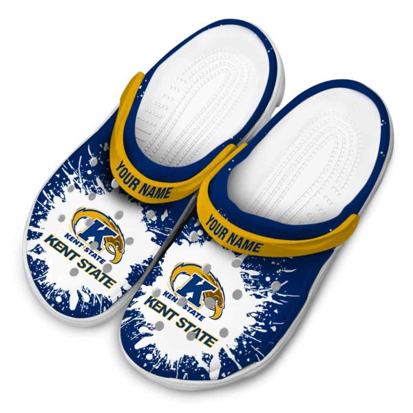 customized kent state golden flashes splash art clog latest model