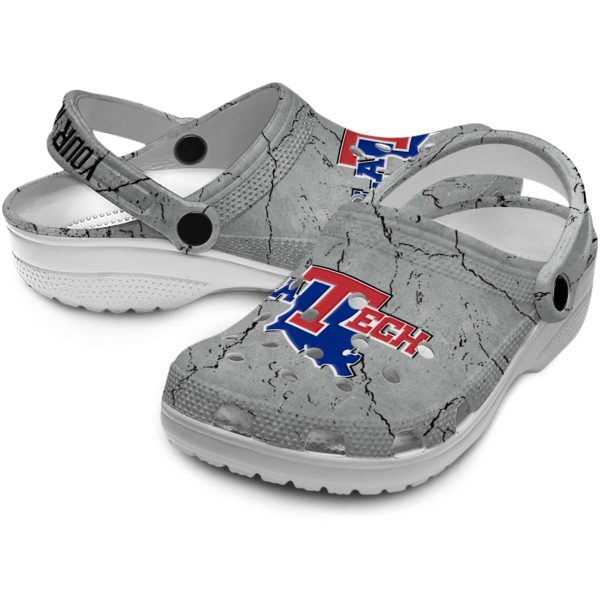customized la tech cracked texture clog high quality