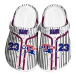 customized la tech pinstripe pattern clog best selling
