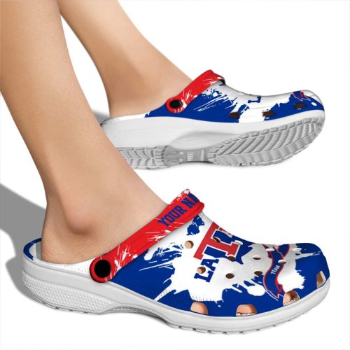 customized la tech splatter pattern clog fashion forward