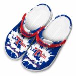 customized la tech splatter pattern clog best selling