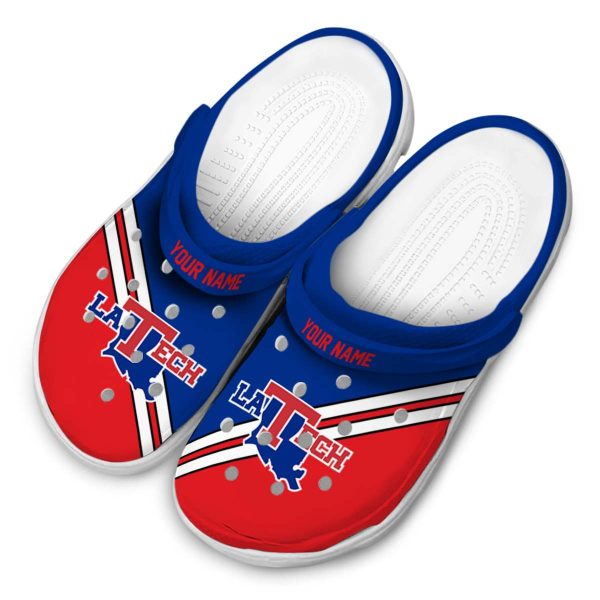 customized la tech striped accents clog latest model