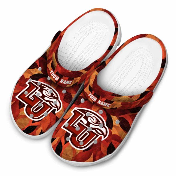 customized liberty flames autumn leaves clog latest model