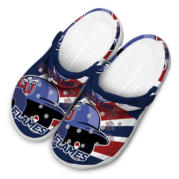 customized liberty flames baseball helmet clog latest model
