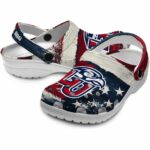 customized liberty flames patriotic stripes clog best selling