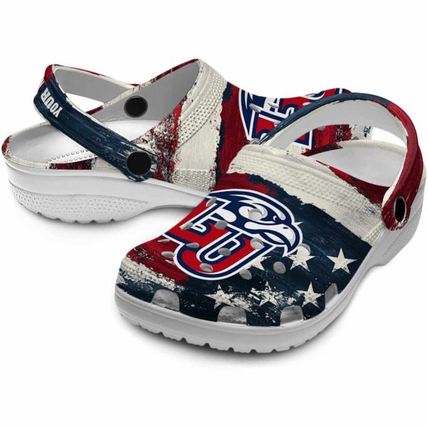 customized liberty flames patriotic stripes clog high quality