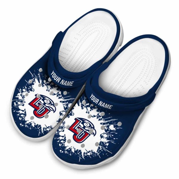 customized liberty flames splatter background clog latest model