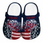 customized liberty flames star spangled side pattern clog best selling