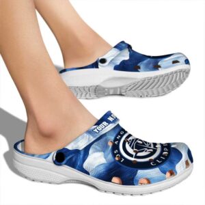 customized los angeles clippers ocean waves clog fashion forward