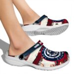 customized los angeles clippers patriotic stripes clog best selling