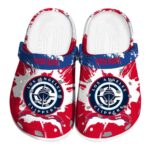 customized los angeles clippers splatter pattern clog best selling