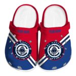 customized los angeles clippers striped accents clog best selling