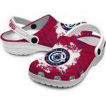 customized los angeles clippers zigzag paint burst clog best selling