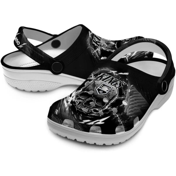 customized los angeles kings gothic skull clog high quality