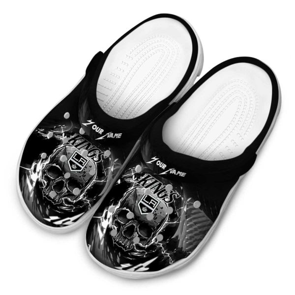 customized los angeles kings gothic skull clog latest model