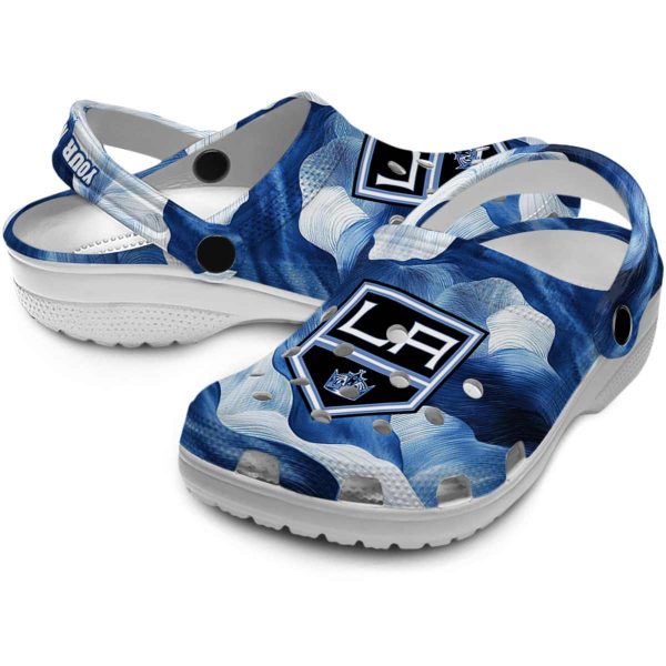 customized los angeles kings ocean waves clog high quality