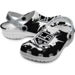 customized los angeles kings splatter pattern clog best selling