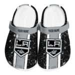 customized los angeles kings vertical stripes clog best selling