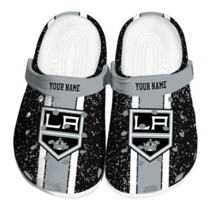 customized los angeles kings vertical stripes clog best selling