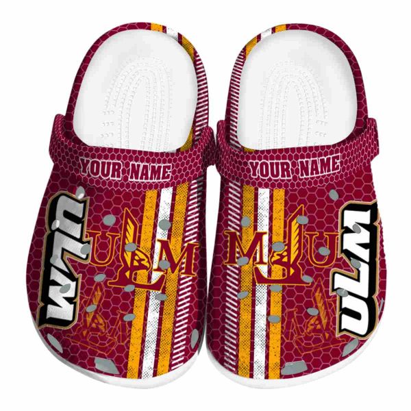customized louisiana monroe warhawks contrasting stripes clog best selling