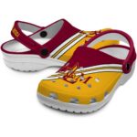 customized louisiana monroe warhawks striped accents clog best selling