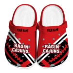 customized louisiana ragin cajuns football motif clog best selling