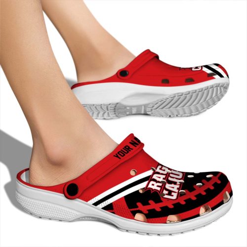 customized louisiana ragin cajuns football motif clog fashion forward
