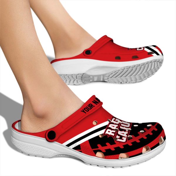 customized louisiana ragin cajuns football motif clog fashion forward