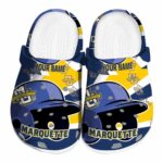 customized marquette golden eagles baseball helmet clog best selling