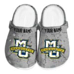 customized marquette golden eagles cracked texture clog best selling