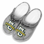 customized marquette golden eagles cracked texture clog best selling