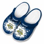 customized marquette golden eagles splatter background clog best selling