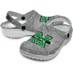 customized marshall thundering herd cracked texture clog best selling