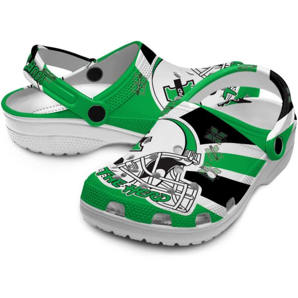 customized marshall thundering herd football helmet clog high quality