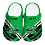 customized marshall thundering herd football motif clog best selling