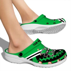 customized marshall thundering herd football motif clog fashion forward