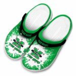 customized marshall thundering herd splash art clog best selling