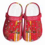 customized maryland terrapins contrasting stripes clog best selling