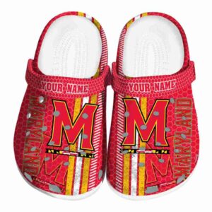 customized maryland terrapins contrasting stripes clog best selling