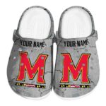 customized maryland terrapins cracked texture clog best selling