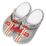 customized maryland terrapins pinstripe pattern clog best selling