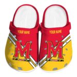 customized maryland terrapins striped accents clog best selling